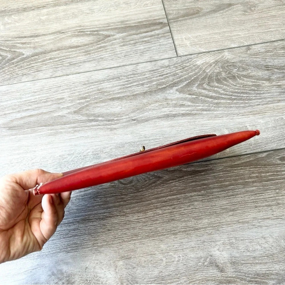 Hand Tooled Leather Wallet Clutch - Picture 4 of 10